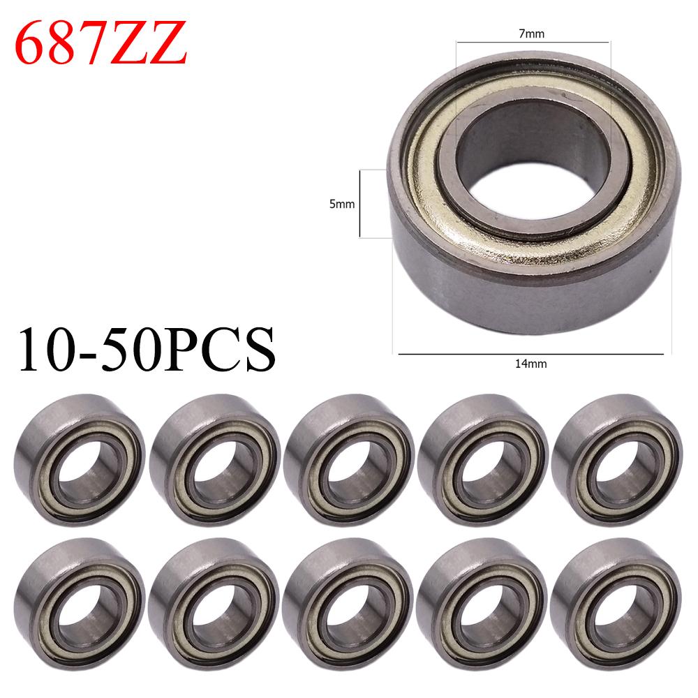 10-50pcs Ball Bearings Deep Groove Miniature Bearings For Skateboard Scooter 3D Printers Bearings 623ZZ 608ZZ 6900ZZ 687ZZ
