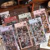 Retro Transparent Waterproof PET Stickers for DIY Journals and Children's Stationery
