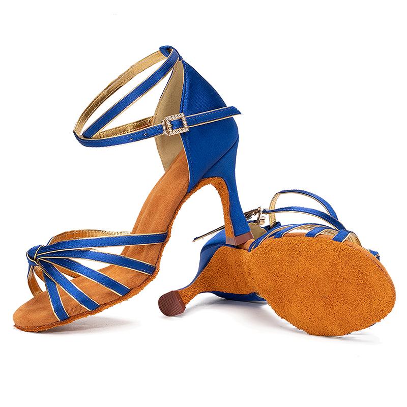 Women Tango Ballroom Latin Waltz Dance Girls Party Shoes High Heeled 8.5CM