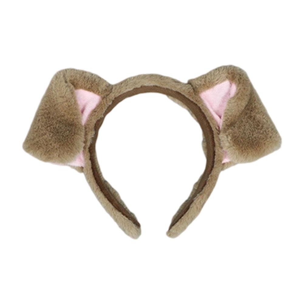 Bandeaux d'oreille en peluche mignons pour chiens dalmatiens Bandeau de spa Oreilles d'animaux réalistes Accessoires de convention de bande dessinée Accessoire de fête de festival