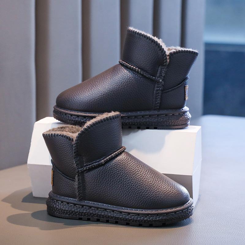 Winter Hot-selling Children's Plush Warm Thickened Comfortable Soft Sole Versatile Cotton Boots