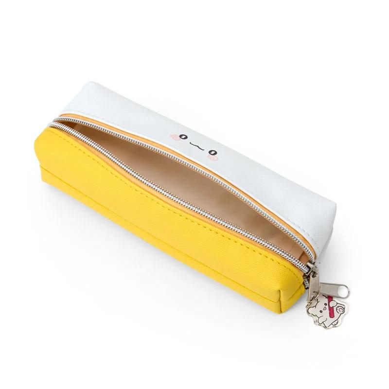 Sanrio HANAMARUOBAKE Mimipyoco Etui cu 2 compartimente pentru pixuri Japonia NOU Personaje Sanrio