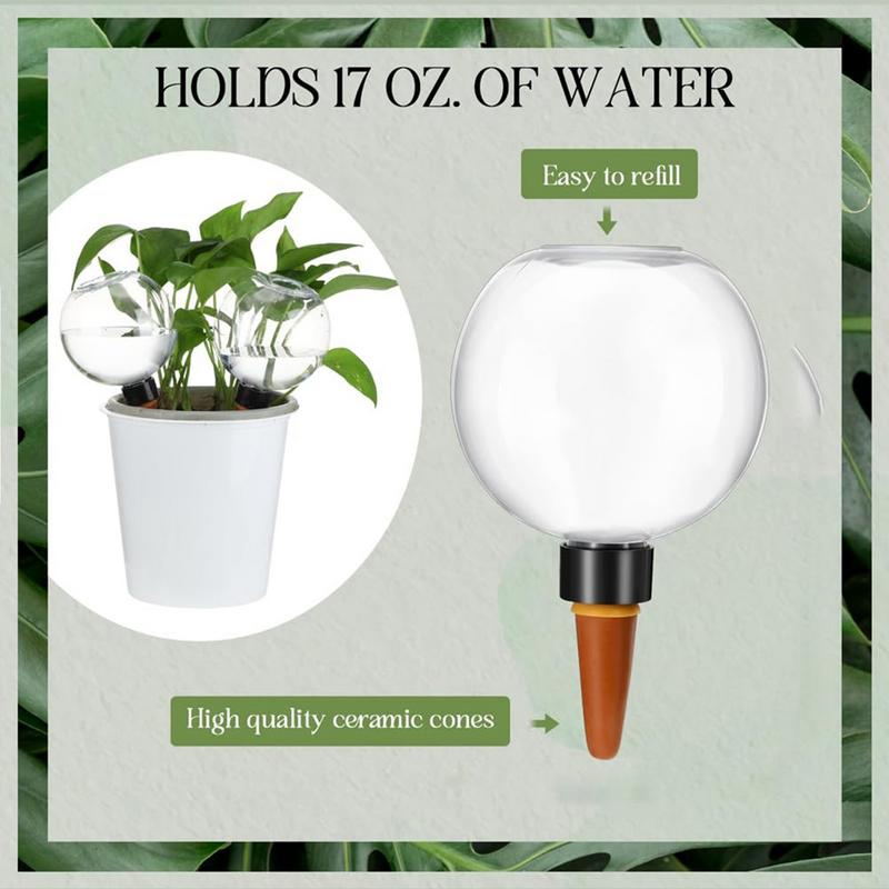 500ml Automatic Plant Watering Bulbs Globes Planter Insert Watering Bulb Device Portable Watering Stakes For Watering Plants