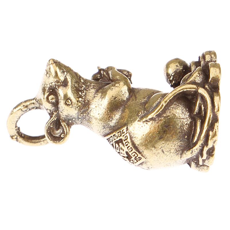 2020  Year Gift Lucky Mouse Rat Year Desk Decor Copper Wealth Rats Figurines
