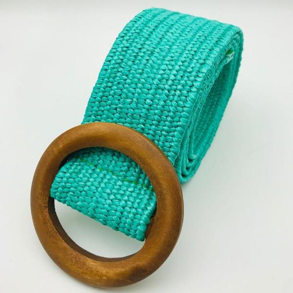 Retro PP Grass Woven Women's Waistband with Elastic and Elastic Waistband, Fashionable and Minimalist Hundred Matching Dresses