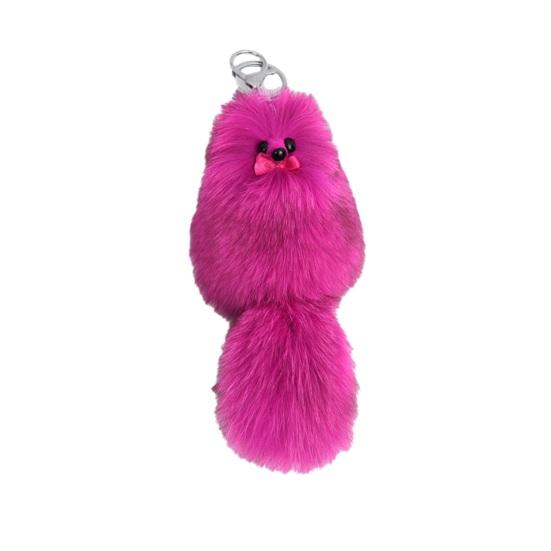 Keychain Pendant Fox Plush Doll Charm Soft Stuffed Key Holder Portable Key Organizer Backpack Bag Accessory