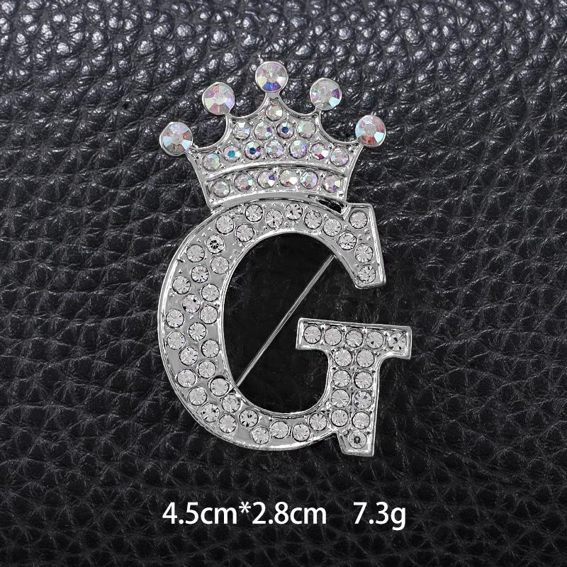 Unisex Versatile English Letter Brooch Lapel Pin for Suits and Clothing
