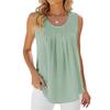 Temu 2024 Cross-Border Summer Sleeveless Chiffon Top