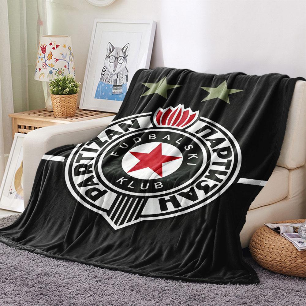 Poster Partizan Plaid in Flanella, Alta Qualità Confortevole per Tutte le Stagioni, Decorazione per la Casa, Calore e Comfort