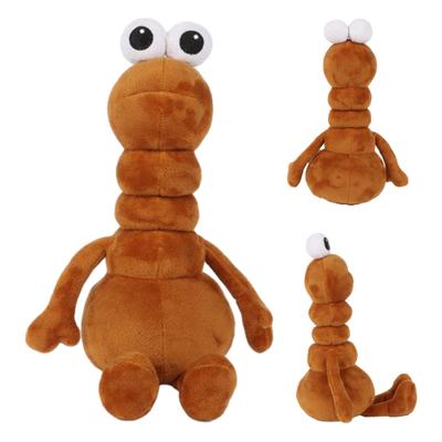 Worm Plush Toy Soft Stuffed Animal Cute Funny Office Desk Decoration Novelty