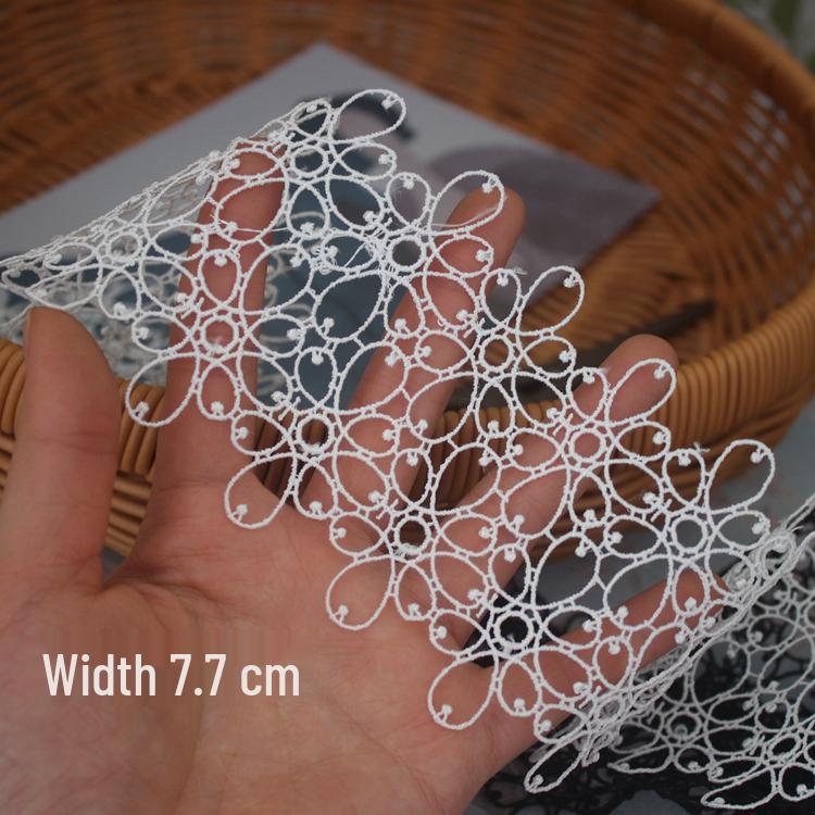 Hollow Polyester Lace Trim for DIY Clothing & Hair Accessories