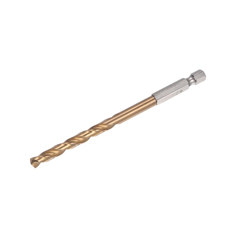 Hex Shank Titanium M35 HSS Twist Drill Bit 6/7/8/9/10/11/12/13mm Hex Twist Drill Bit with 1/4" Shank Drilling Tool Power Tools