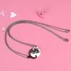 [Schicksal.] Couple's Accessories Cat Pendant Matching Cat Animal Puzzle Pair Necklace Pair Jewelry Set Puzzle Piece Gift for Men and Women Birthday