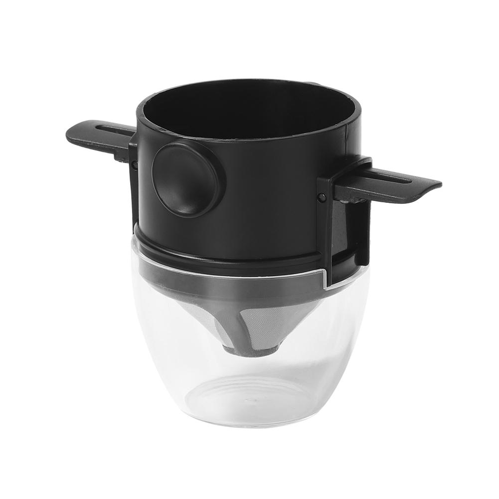 Stainless Steel Pour Over Coffee Dripper Paperless Coffee Filter Travel Coffee Maker for Home Travel Office Hiking Backpacking