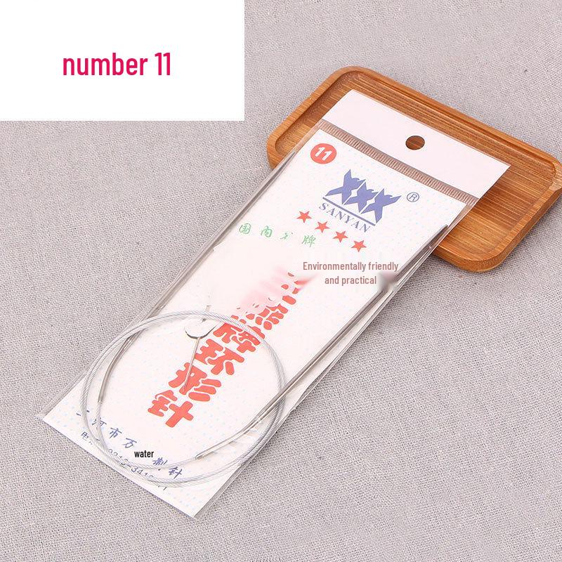 Stainless Steel Circular Knitting Needle Set for Wool Sweaters