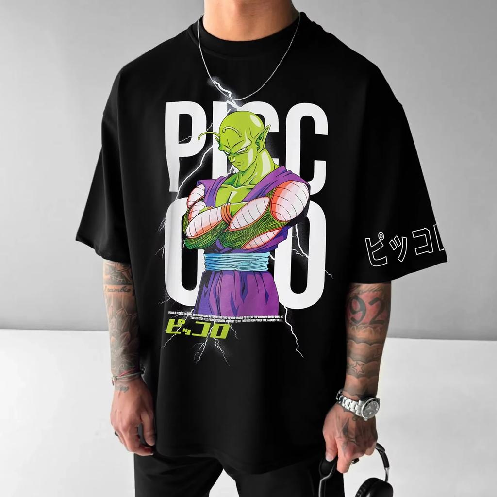 Dragon Ball 2026 New Cotton Son Goku Printed Casual Sports Fitness T-shirt Vintage Harajuku Men's Clothing T shirt Top Summer