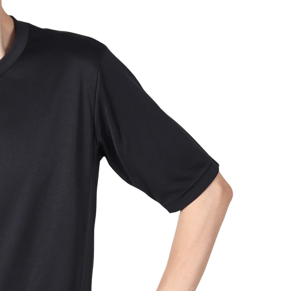 Mizuno Baseball Short Low Inner Set of 12JA0Q0409 Undershirt, Sleeve, Neck, Shirt, 2, (Black/S/Men's)