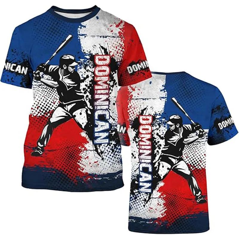 

3D Printing Dominican Republic Flag Graphic Tshirt Men s Oversized Casual Short Sleeve Tee Shirts Tops Playeras Para Hombres 6XL