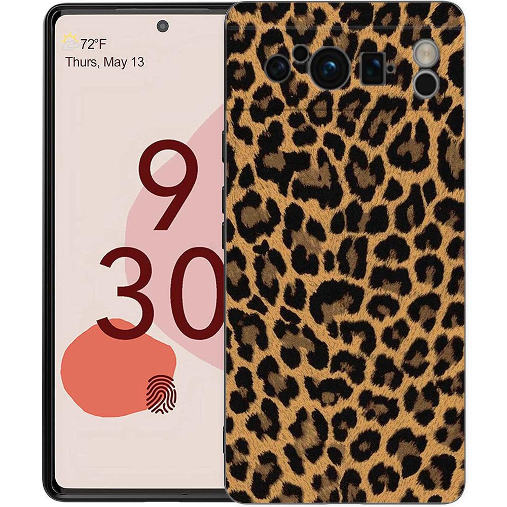 

Чехол для телефона с принтом леопарда и гепарда для Google Pixel 8 7 6 Pro 8A 6A 7A 5G, мягкий силиконовый, противоударный, ТПУ, черный чехол, Fundas Pixel 8A