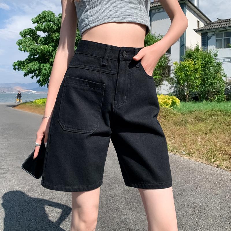 

Женские весенне-летние джинсовые шорты Женские летние свободные прямые шорты до середины бедра Женские летние шорты Женские облегающие 2XL