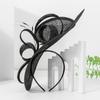 Black Flax Fascinator Hat Women Royal Ascot Headpiece Flower Fashion Chapeau Cap For Church Kentucky Derby Chapeau Cap Headband
