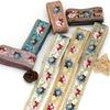 5yards Ethnic Style Lace Embroidered Sequin Ribbon Webbing Sequins Trim for Clothing Cuff Decoration DIY Sewing Accessories