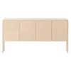 Sideboard Buffet with 4 Doors 4-Compartments Adjustable Shelves Large Capacity Minimalist Living Room Entrance Area Kitchen Wood Floor Storage Cabinet