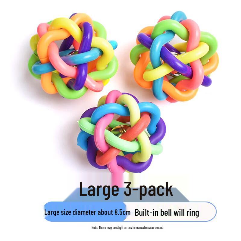 YOUNGER PET Interactive Pet Teething Bell Ball Set