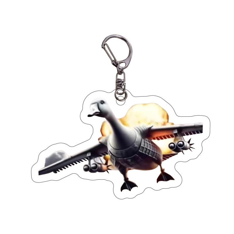 Tung Tung Tung Sahur 5Cm Acrylic Keychain Accessories – Whimsical Abstract Mirage Creature Designs Bag Charm
