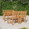 Vidaxl 4-Piece Garden Furniture Set, Solid Teak Wood