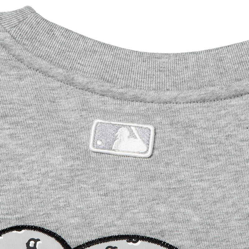 MLB Sweatshirts Unisex Gray Crew Neck Moderate Regular 3AMTM0341-43MGS