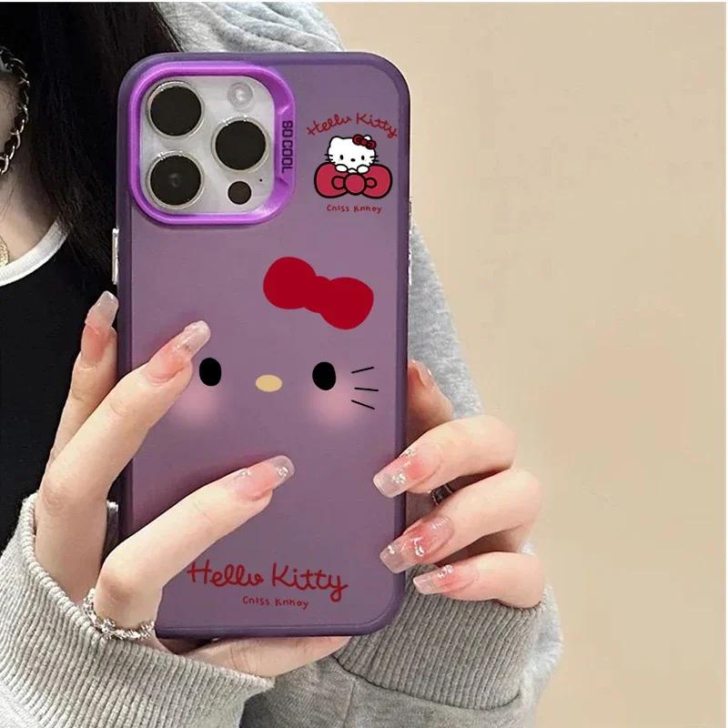 Case For Iphone 17 Pro Max 17 Air 1615 14 11 12 13 Pro Max 16 Plus 16e 13 Mini Phone Casing Hello Kitty Plating