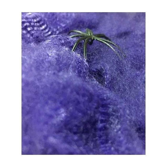 Décoration en toile d'araignée d'Halloween - AIMOONSA - Toile d'araignée extensible - Violet - 100 g - 10 araignées