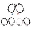2Pcs/Set Butterfly Magnetic Bracelets Luminous Heart Beaded Bracelet Couple Bracelets  Friendship