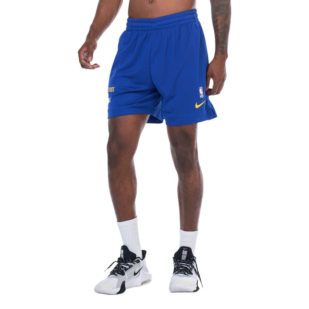 Nike Golden State Warriors Logo Print Breathable Sports Shorts Men Shorts Royal-Blue FB3727-495