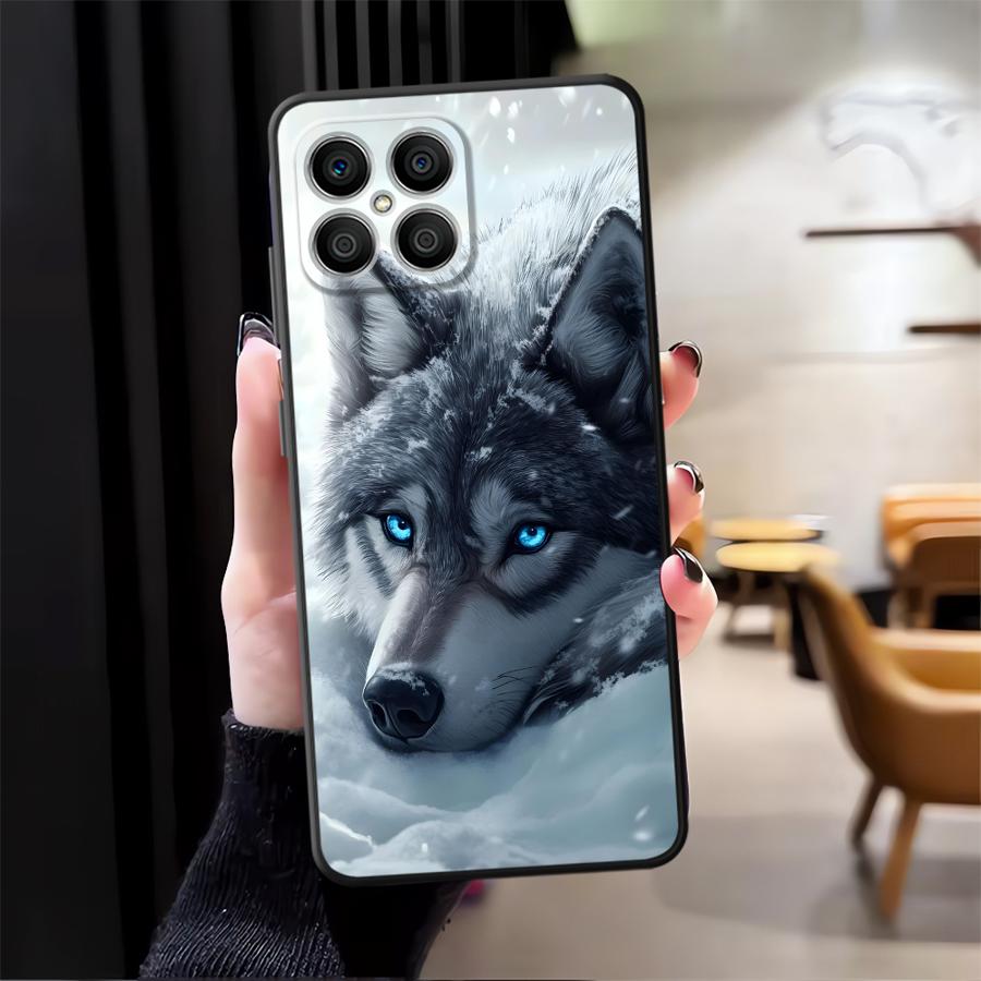 

Case for Honor 70 X5b X8 200 400 Lite Magic5Lite X6 X7 90 8X X9a Funda Phone Cover Cool Lion Dog Honor X8 4G