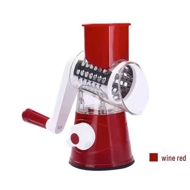 Multi-Functional Hand-Crank Vegetable Shredder & Grater Machine красный