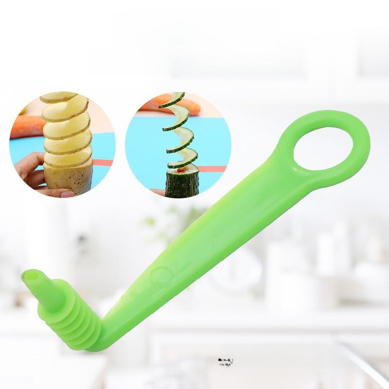 1pc Spiral Blade Hand Slicer Knife Cucumber Carrot Potato Vegetable Kitchen Accessories Tools