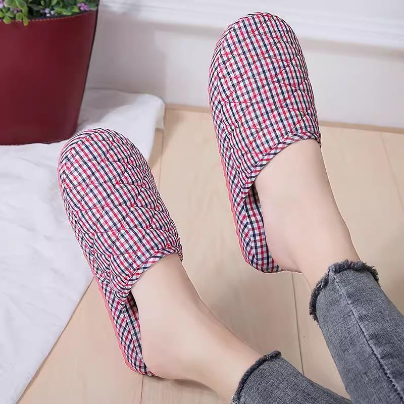Non-Slip Foam Sole Cotton Slippers for Men & Women - Warm, Silent, and Ideal for Home or Guest Use In Spring, Autumn, and Winter
