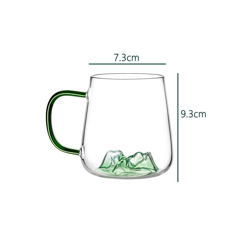 

395 мл 13,6 унций чашка в китайском стиле с ручкой для просмотра гор чашка со снежными горами бытовая термостойкая бутылка для воды кружка для чая 1pcs