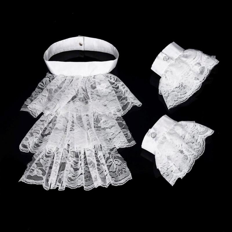 Elegant Elizabethan Neck Ruff Light Weight Collar Medieval Costume Collar for Cosplay and Stage Performers