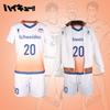 Haikyuu!! Keiji Akaashi & Kotaro Bokuto Men's Campus Sports Cosplay Costume – Short Sleeve Set