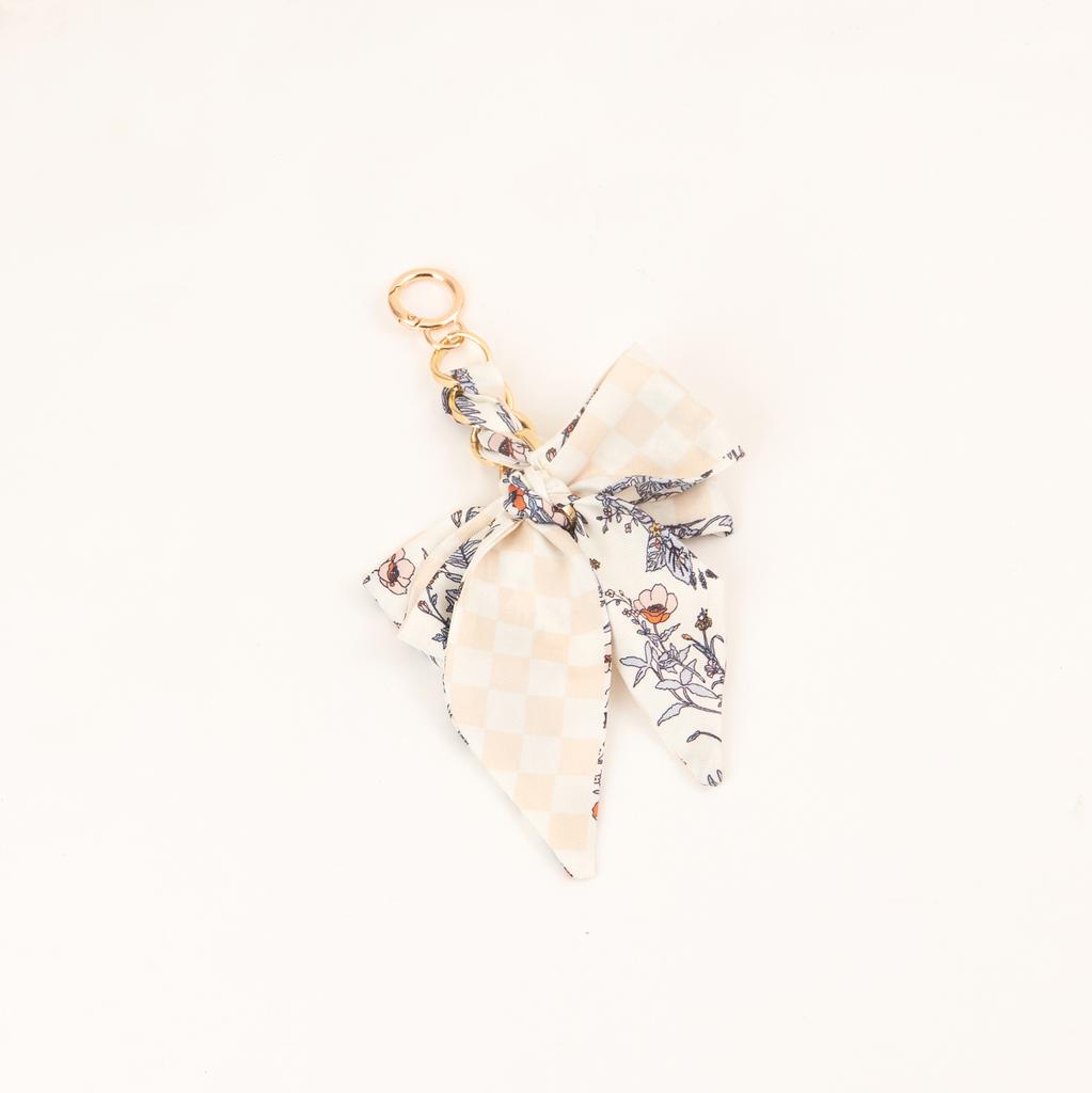 Women's Ribbon Bow Fashion Weaving Silk Scarf Keychain Pendant Keyring Charm Bag Car Keychain Keychain Accessories