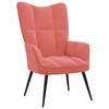 Day and Night - Day and Night Pink Velvet Relaxation Armchair