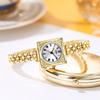 Retro High-Value Women'S Quartz Watch Medieval Exquisite Small Square Plate Women'S Watch Light Luxury Waterproof Women'S Watch