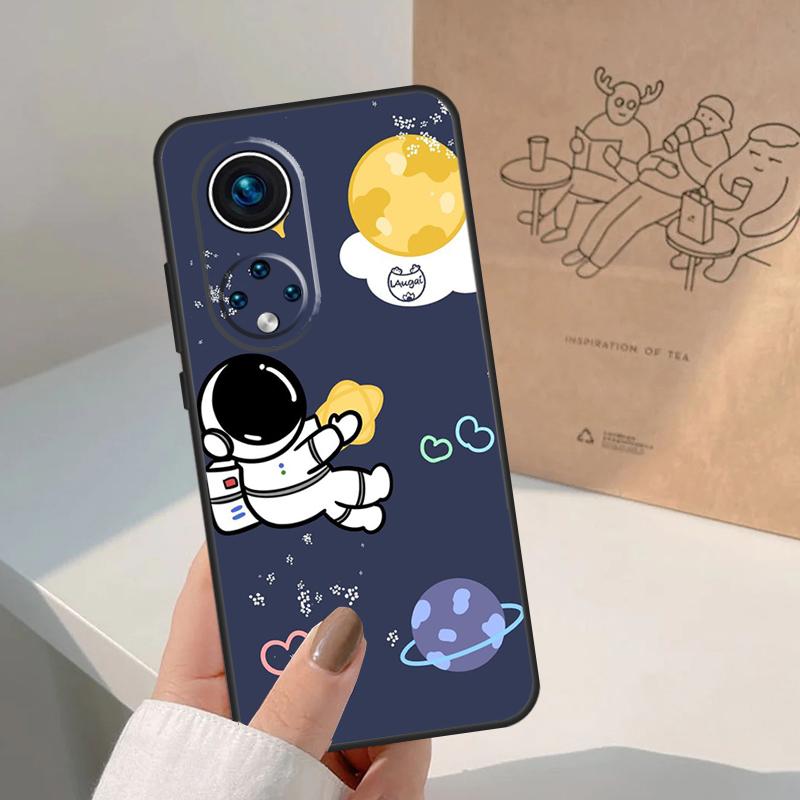 Star Astronaut Cute For Huawei P20 P30 P40 P60 Pro P Smart Nova 9 5T Honor 70 90 50 Magic5 Lite X7a X9a X8a Case