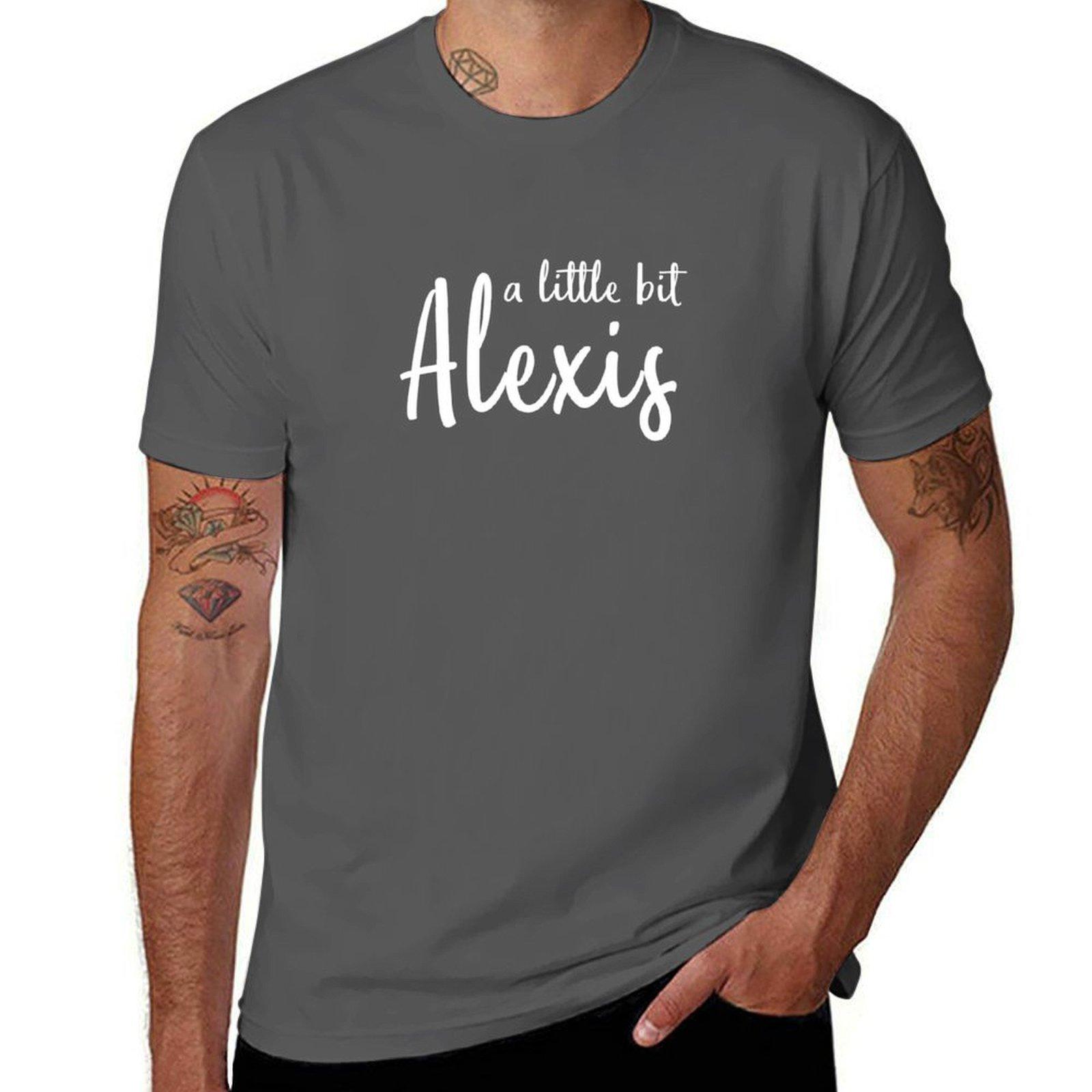 

A Little Bit Alexis (White) T-Shirt man t shirt cotton anime tshirt t shirts for man pack white T-Shirt 4XL