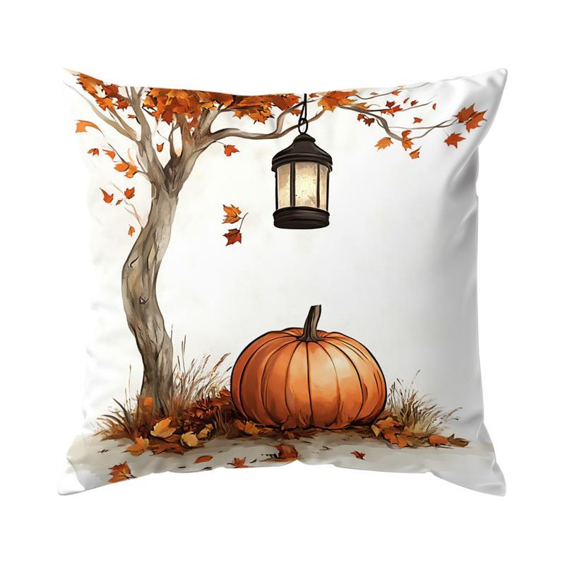 Autumn Decoration Painting Cushions Pillowcase Printed Polyester Throw Pillow Cover Decorative Sofa Cushion Pillowslip