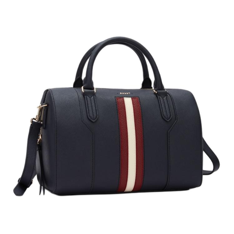 Bally Logo Leather Medium Shoulder Crossbody Bag Women handbags Blue 6238433