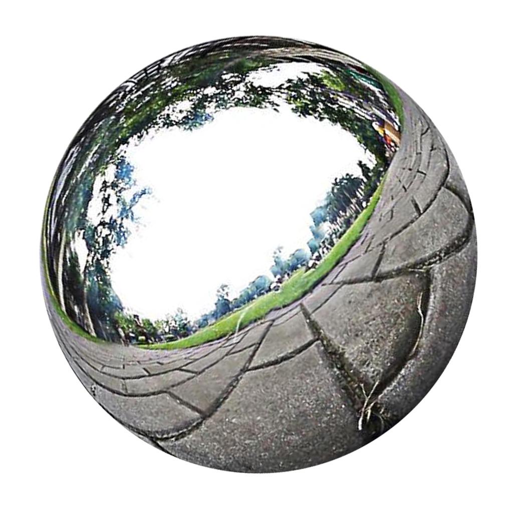 Silver Stainless Steel Sphere Metal Garden Decoration High Shine Mirror Ball for Home Office Outdoor Design